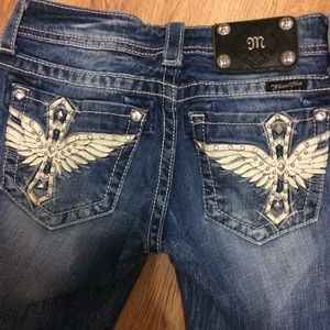 Miss me jeans 25 Blingy Straight leg Nice!